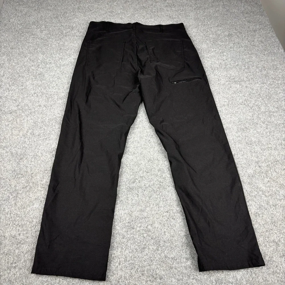 Members Mark Denali Pants Mens 34x30 Black Straight Leg Outdoor Hiking Casual